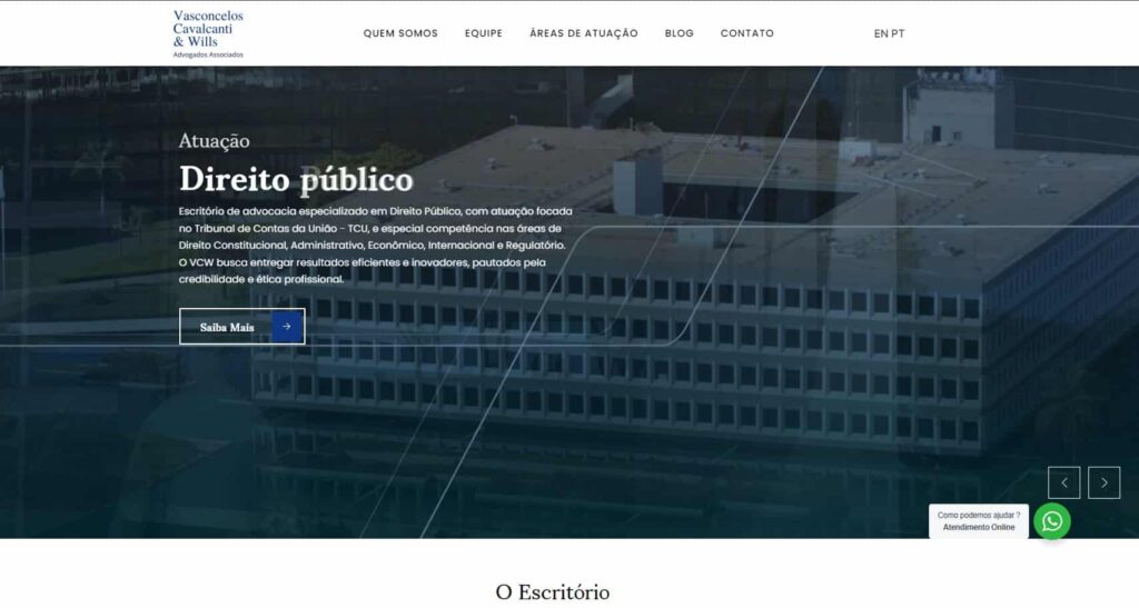 Site de Vasconcelos Cavalcanti Wills