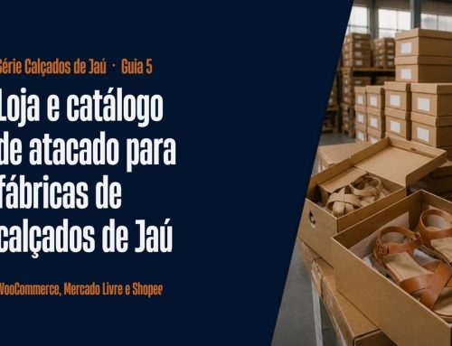 Loja e catálogo de atacado para fábricas de calçados de Jaú: WooCommerce, Mercado Livre e Shopee