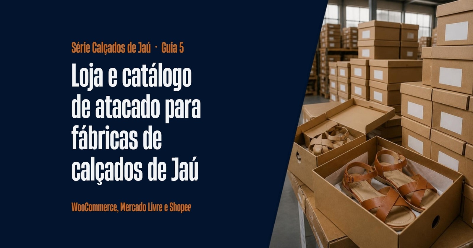 Caixas de sapato com sandálias femininas de couro prontas para envio a lojistas