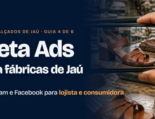 Meta Ads para fábricas de calçados de Jaú: Instagram e Facebook para lojista e consumidora